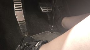 Pedal pumping in a Lamborghini in my Nike Dunks
