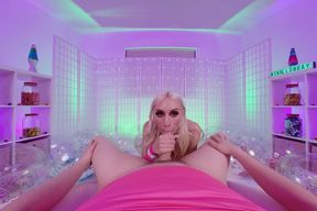 Hot Barbie Girl Kay Lovely VR Sucking Cock and Balls