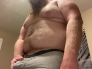 Wet and solo man masterbation