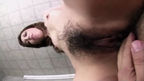 Japanese Beauty Gets Screwed On Her Hairy Muff