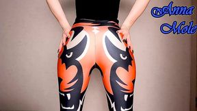 spandex pawg in leggings spanks his ass