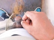 Micro penis public outdoor pissing compilation