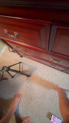 Mature Wife Masturbates and Fucks Doggy Style