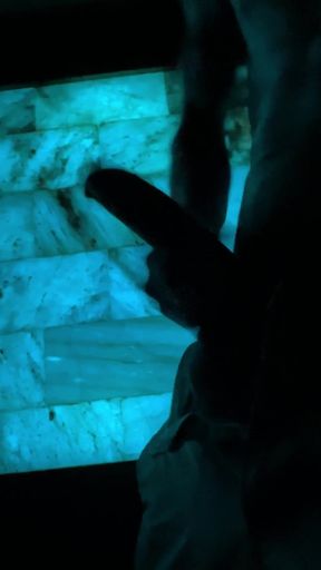 Quick Cumshot Clip of Silhouette Male Moaning Asmr