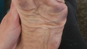 Momma didn't raise no quitter, So open wide because I'm up to feed you this big ass dirty foot