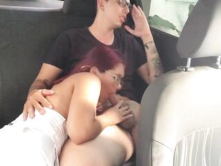 My boyfriend screws me in public on the way home