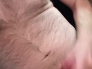 Furry bear cumshot jerk off hairy pits and balls