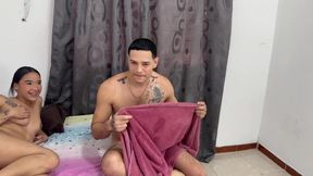 My Cousin's Wet Pussy Welcomes Me Home with a Raunchy BJ