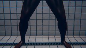 College girl fucked by gym teacher in the shower (3D)