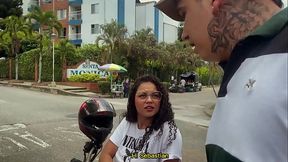 Innocent brunette fucks a stranger for money - Sara Films