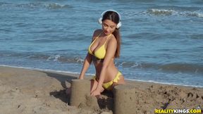 Liya Silver Busty Beach Babe