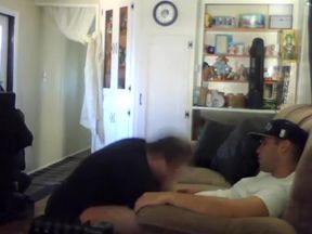Str8 gets a Real Blowjob from his neighbor - - more @ Twinks1.com
