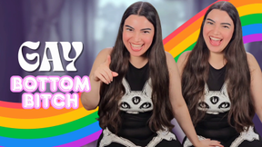 Bottom Bitch- Gay Humiliation with Humiliatrix Countess Wednesday- Encouraged Bi, Imposed Bi, Gay Sex, Laughing MP4 1080p