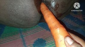 Bhabhi's Ass Fucked with a Carrot