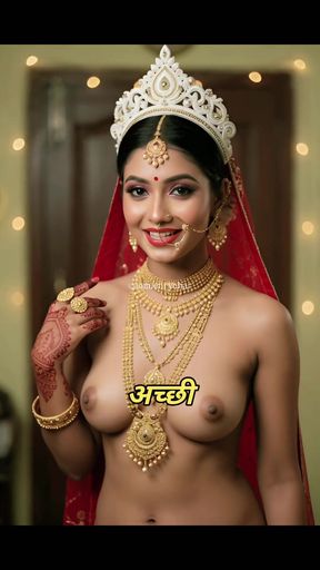 Indian bride in wedding attire