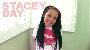 STACEY DAY 19 YO Cutie Big Cock POV Blowjob and Huge Load Cum Swallow