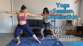 Yoga Session Turns Into Foot Domination With Mistress Muscle