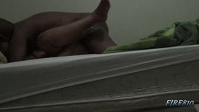 Mutual Orgasm with My Busty Wife While Spreading Her Legs Wide Open
