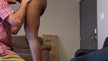 Old White Grandpa sucks young BBC