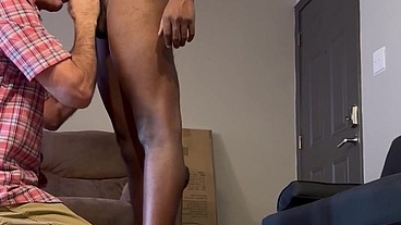 Old White Grandpa sucks young BBC
