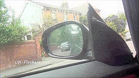 Kacies public masturbation on car seat with nude amateur exhibitionist babe flashing pussy and fingering herself