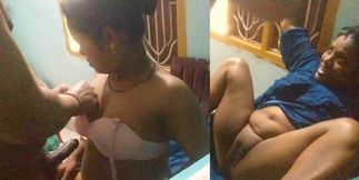 I Called Neighbour Rasleen Bhabhi to my Home and Drilled pussy at store room on Chair when No-one present