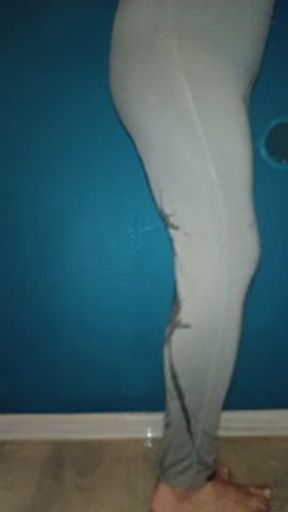 I pee in my yoga leggings at the special request of my husband, he asked for it so much