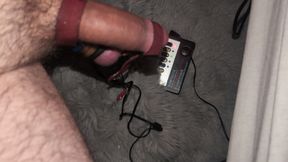 Fun with my toys - estim and cock rings
