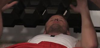 Shawn Reeve is fooling around and there's lots of licking