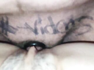 petite penis banging snatch and cums on it