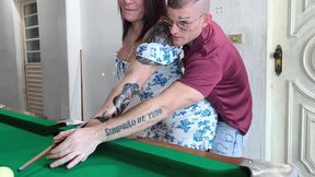 Lost in the billiards had to give the ass