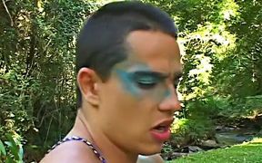 Young Fellow From Amazonian Tribe Needs to Fuck First Man He Meets in Selva