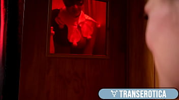 Busty Trans Aphrodite Adams Strap On Fucked By Leya Falcon