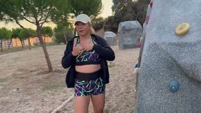 MILF went for a walk in the street and ended up getting fucked by the black guy.