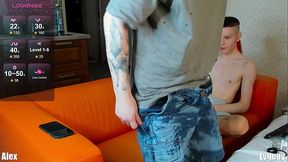 Hung 18yo Twink Tiny Waist Massive Hanging Cock