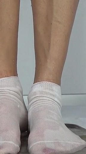 I Pee Doggy Style in White Socks