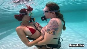 aquaphilias- misty rein samantha sinz lesbian dive buddies enjoy each other underwater on scuba