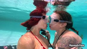 aquaphilias- misty rein samantha sinz lesbian dive buddies enjoy each other underwater on scuba