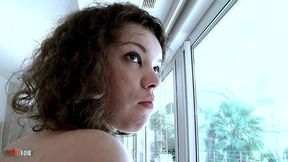 beautiful encounter on a sunny terrace