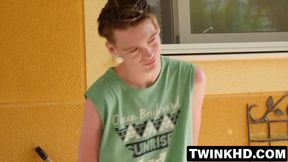 Twink screams taking friend's huge cock raw