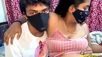 Virgin girl having fun with her boyfriend with hindi audio