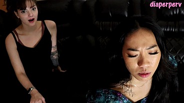 Messy Diaper Change on Floor Kiara Star and Josie Jo