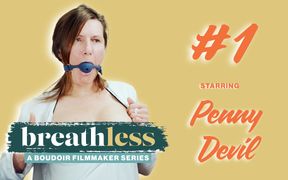 Penny Devil Sloppy Deepthroat in Fishnet Stockings - Breathless 1