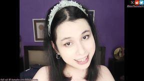 Cute tgirl DaniTheCutie lactates from her small breasts just for you