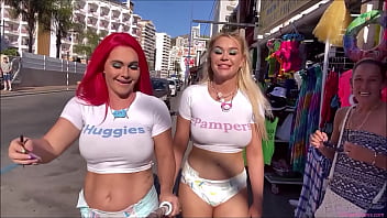 Chrissy Morgan   Roxi Keogh wear nappies in public! | (September 2022)