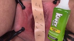 superglue and tacks - no pussy only pain