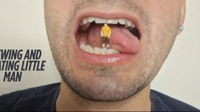 Chewing and swallowing little man