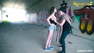 Chicas Loca - Hot Teen Evelina Darling Real Outdoor Sex with her Boyfriend