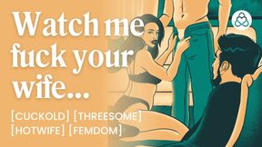 ASMR Audio Porn: Hotwife Cuckold MMF Threesome with Femdom, BDSM & Degradation