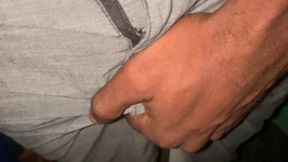 Pissing Outdoor From a Cabin Desperate Male